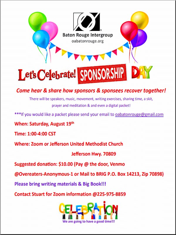 Celebrate Sponsorship Day