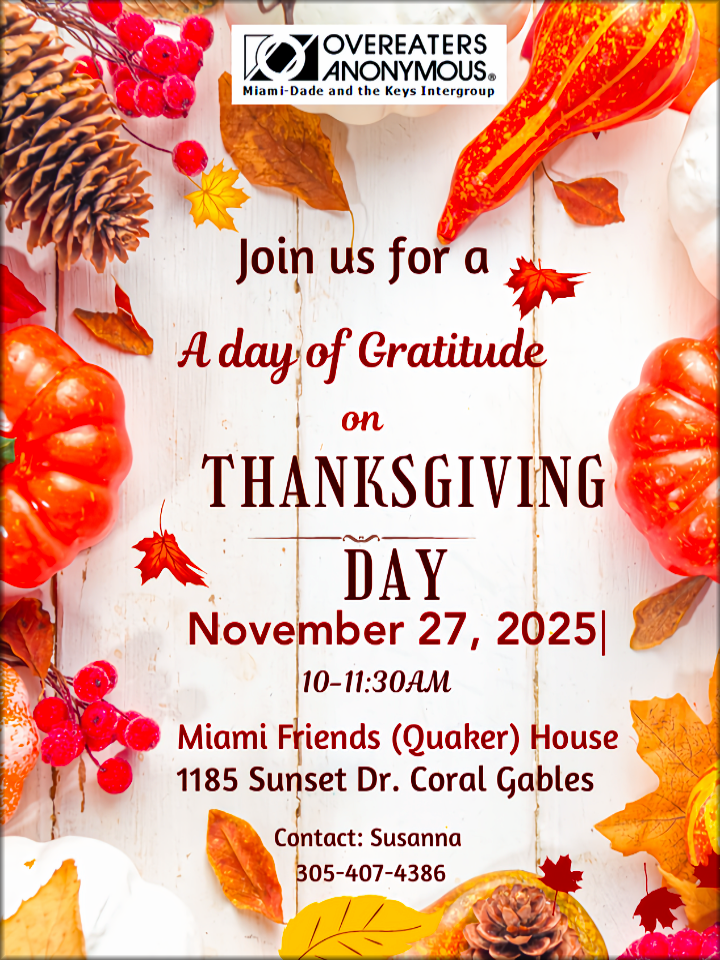 Thanksgiving Day OA Meeting
