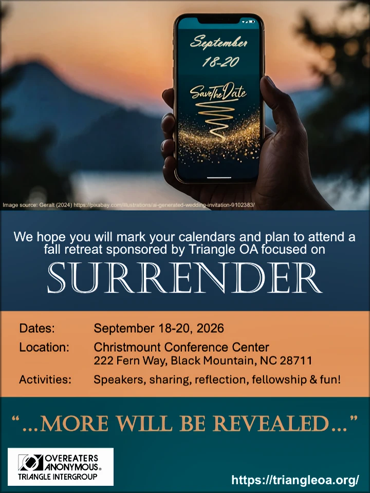 OA Fall Retreat - Save the Date